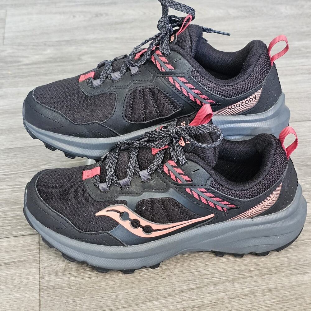 Saucony Women's Excursion TR 16 Trail Shoes Size 8.5 Black Fuchsia S10959-200 - Picture 2 of 11